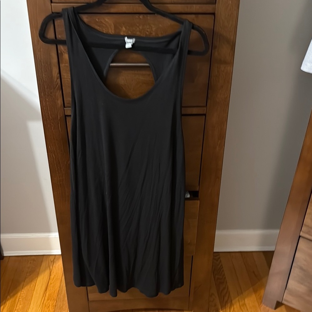 Aerie Gray Sleeveless Backless Tank Dress